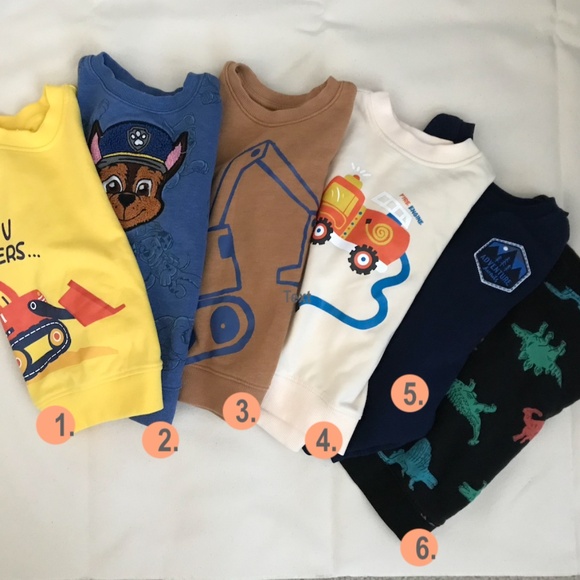 6 Kids Pullover Jersey Knit Shirts 4T | $7 Each | Boys/Girls - Picture 1 of 13